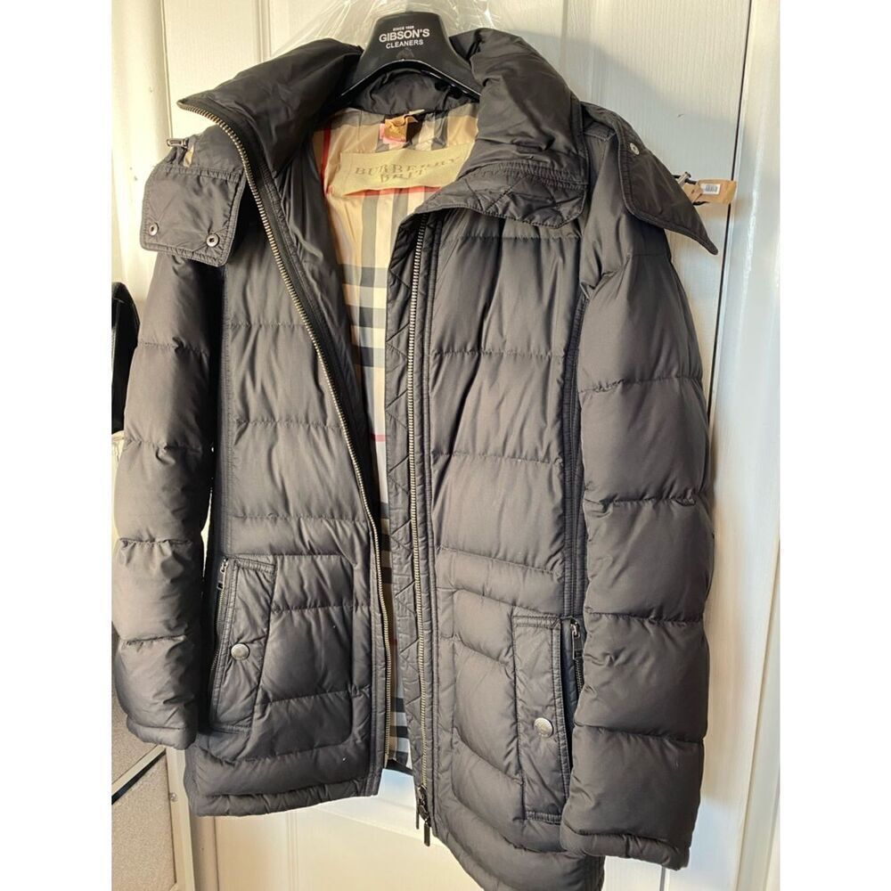 🛍️ Burberry Brit Authentic Vintage Puffer Jacket w Signature Nova Check Lining - Picture 3 of 16